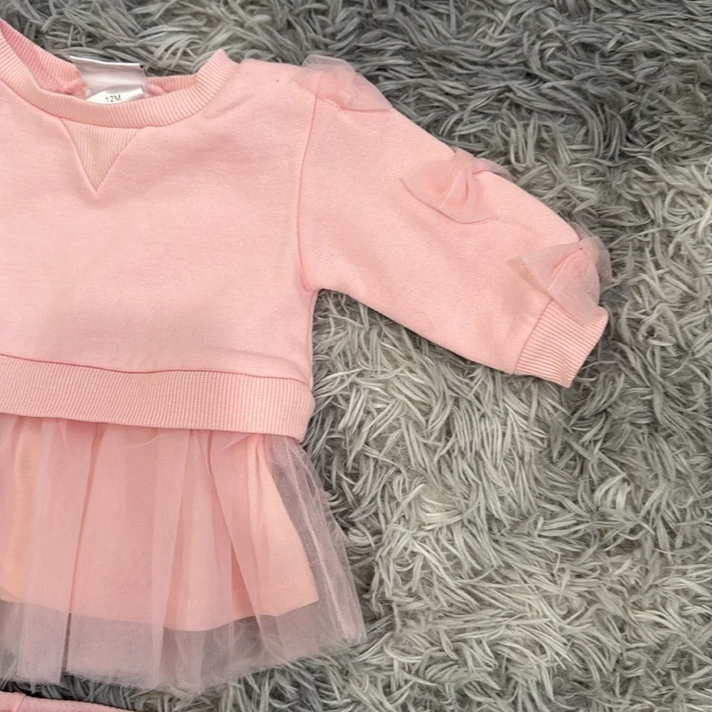 Adorable Pink Baby Outfit with Tulle